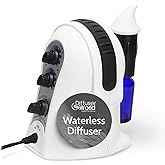 Diffuser World 1000 Sq Ft Waterless Diffuser for Essential Oils, Made in USA Black Waterless Aroma Atomizer for Large Room Fragrance, Home Scent Machine, Air Aromatherapy Holiday