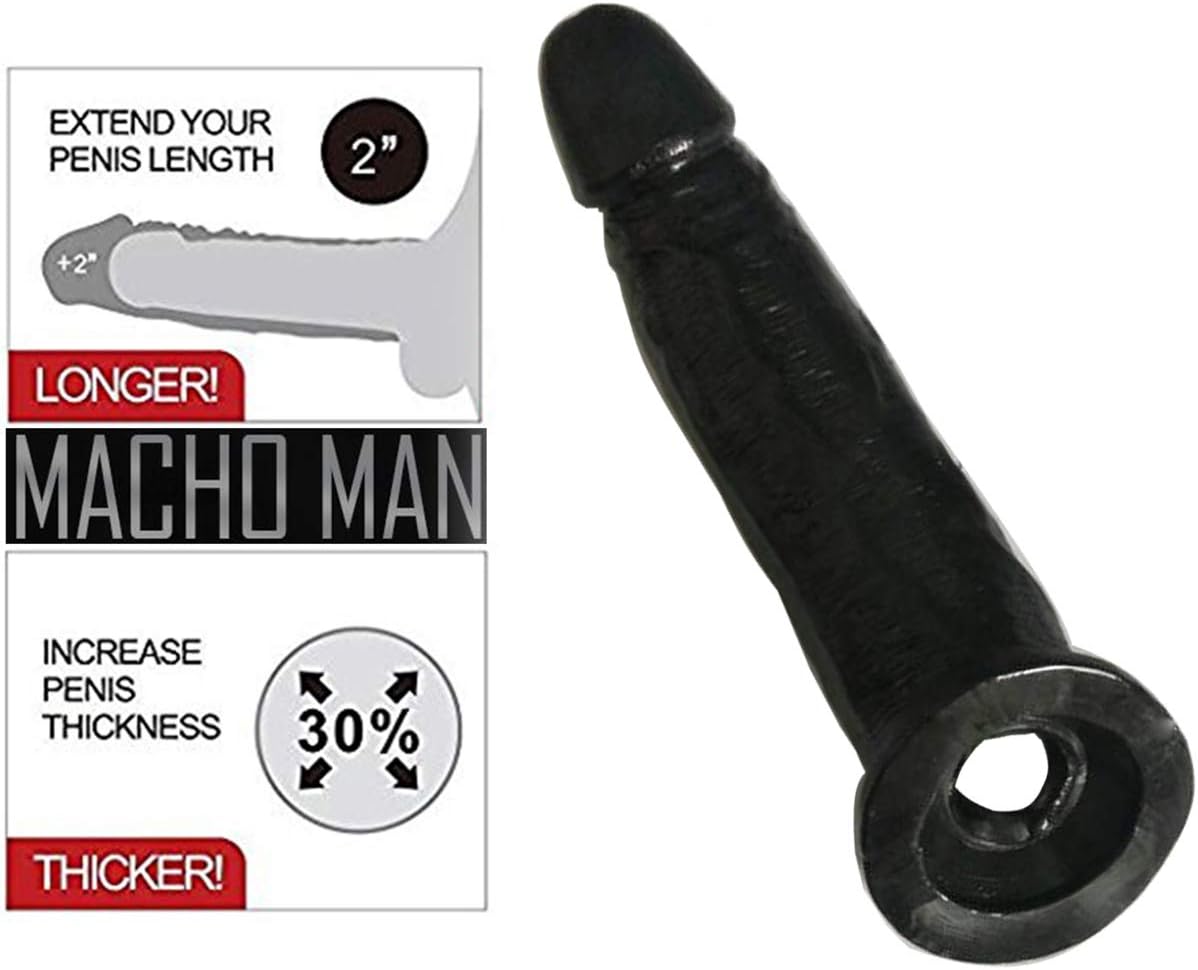 Extender Enlarger Extension Sheath Elastic Long Lasting Time Size Sleeve Stamina Enhancer - A7