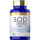 Carlyle S.O.D. Supplement Capsules | 300mg | 120 Count | Superoxide Dismutase | Non-GMO and Gluten Free