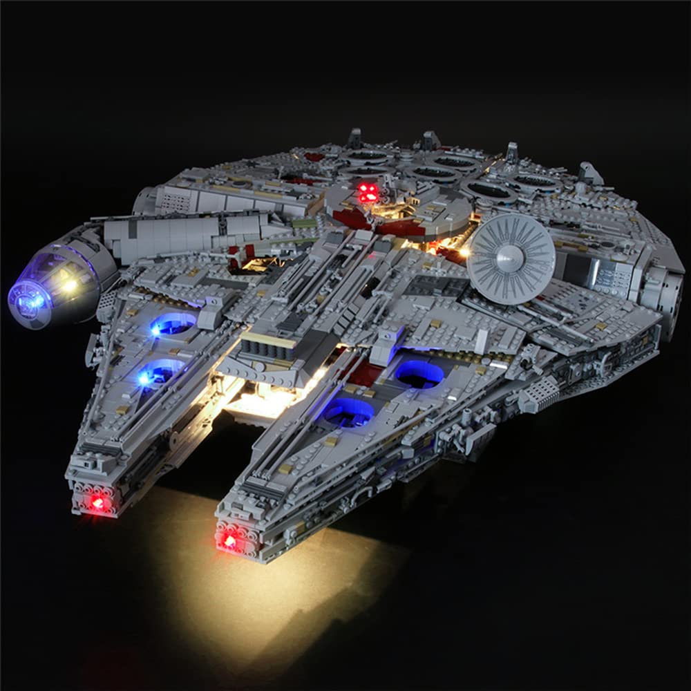 GEAMENT LED Light Kit Compatible with LEGO Ultimate Millennium Falcon - Lighting Set for Star Wars 75192 (Building Set Not Included)