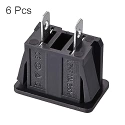 uxcell Panel Mount Plug Adapter AC 250V 10A 2 Pins