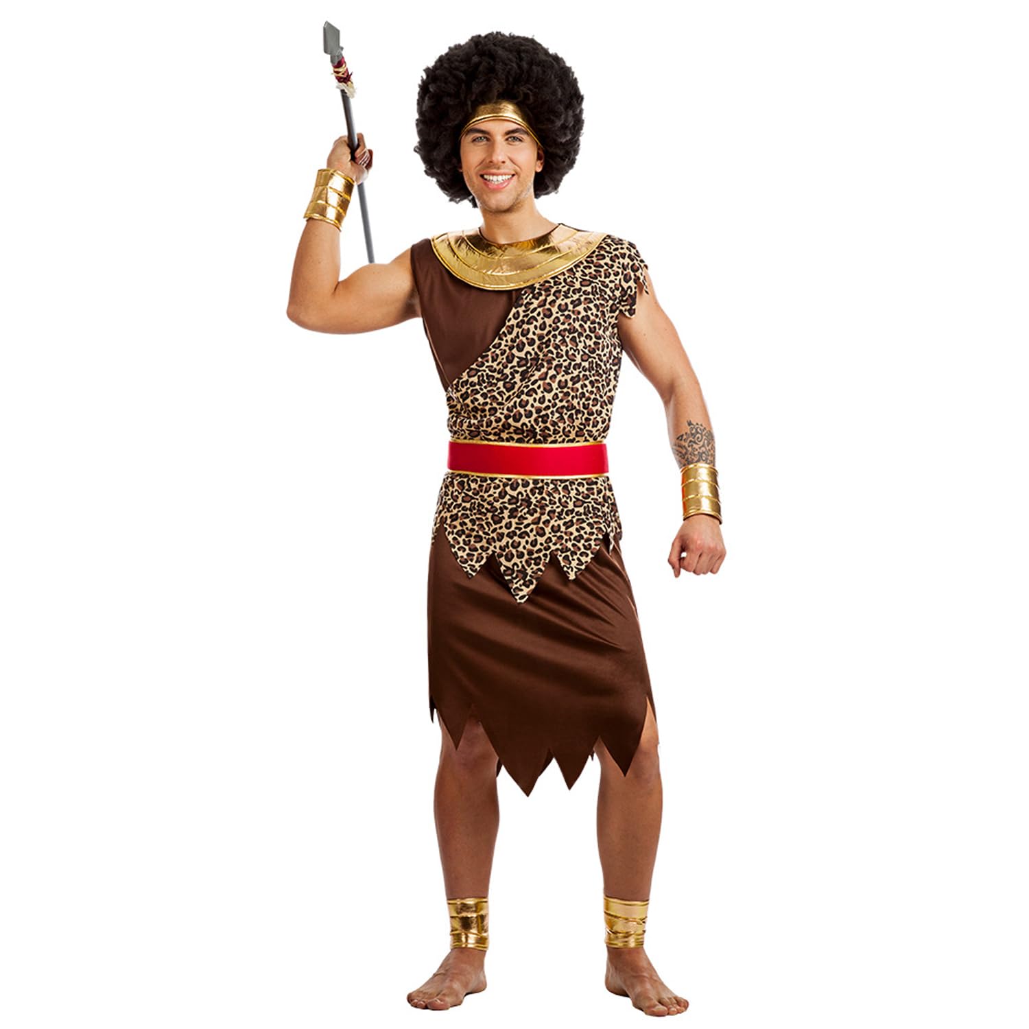 Boland 84106 Adult Jungle Warrior Costume, Multicoloured, M-L