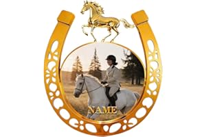 Custom Name Horseshoe Lamp Wall Decor for Bedroom Living Room Customized Equestrian Horse Lover Gifts for Women Men Family Fr