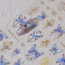 Butterfly Nail Art Stickers Decals 5D Butterfly