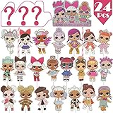 24 Pcs LOL Cupcake Toppers, Girls Topper Set for Birthday, Baby Shower, Children's Party, LOL Cake Decorations for Themed Party Favor