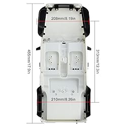 INJORA RC Car Pickup Unpainted Body Shell 12.3in