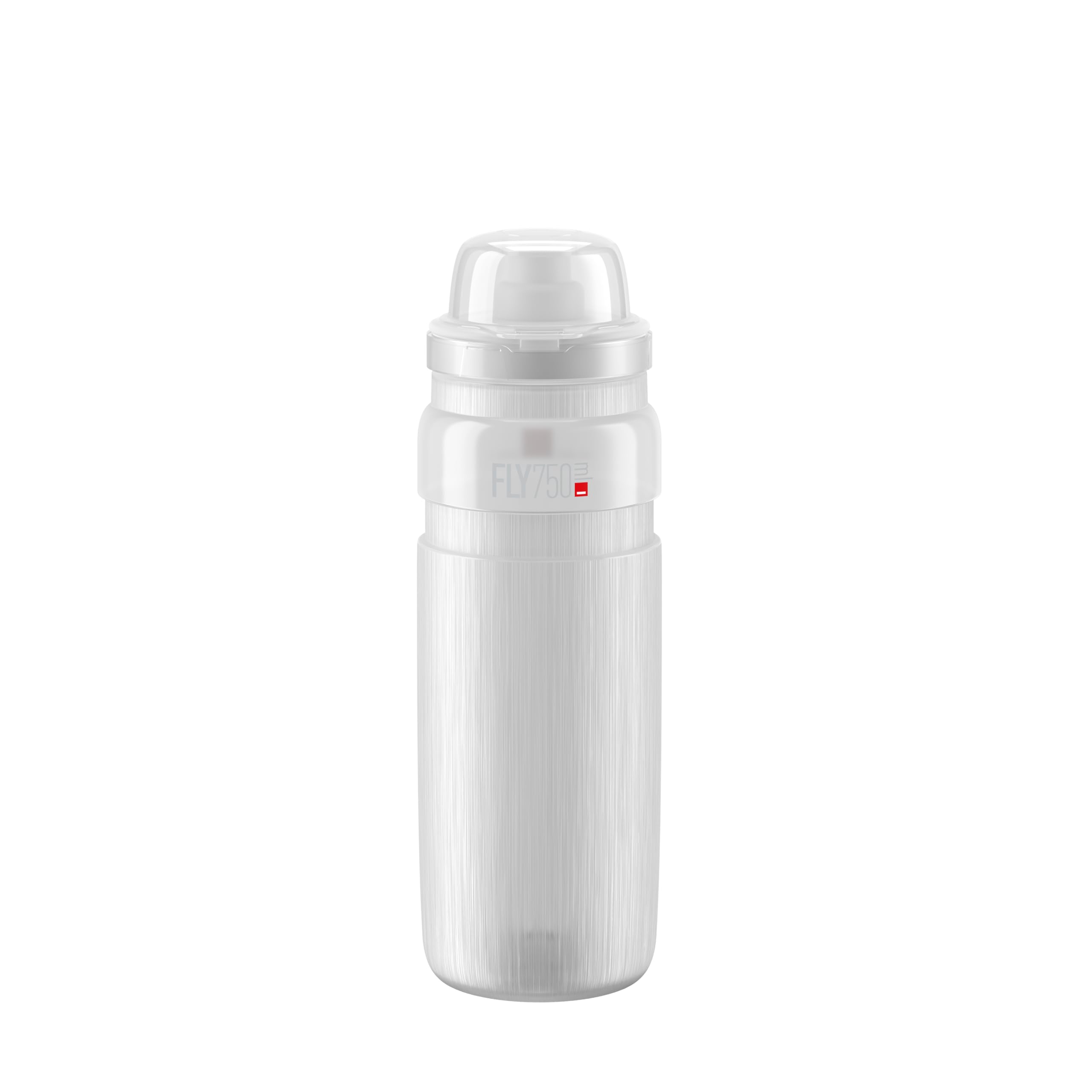 ELITE Fly MTB Water Bottle Clear – Ultra Lightweight Mountain Bike Cycling Bottle with Dust Cap – 750ml – For Trail Riding, XC & Enduro — image 1