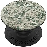 Sage Garden Green Floral Leaves PopSockets Adhesive PopGrip