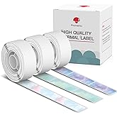 Phomemo D30 Labels 12×40mm Starry Night Self-Adhesive Thermal D30 Label Maker Tape for Phomemo D30 Label Maker,phomemo Printer D30 Paper 160 Labels/Per Roll,3roll