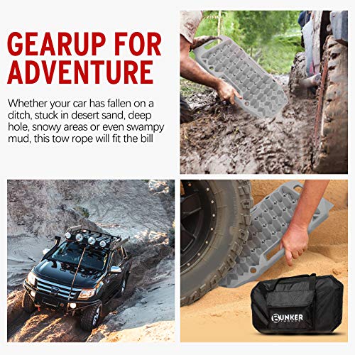 BUNKER INDUST OffRoad Traction Boards with Jack Lift Base,2 Pcs