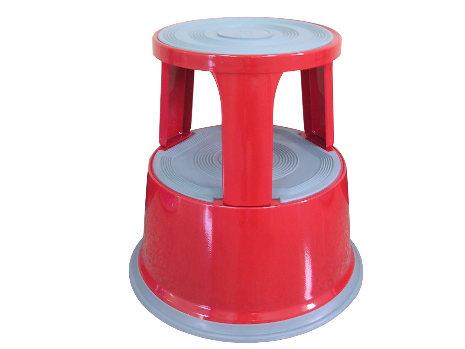 Q-Connect Red Metal Step Stool