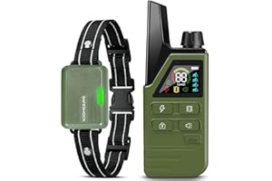 SafeShock™ (Latest Model) - Dog Shock Collar with Remote Control, Dog Training Collar with Remote, E Collar - Beep & Vibration First, Adjustable Levels, 4200FT Range, for Small, Medium & Large Dogs