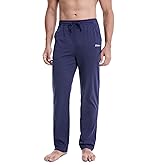 clothin Men’s Cotton Yoga Sweatpants Lounge Pants Open Bottom Athletic Casual Pants with Pockets