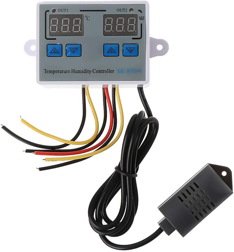 yangerous Digital Thermostat Humidity Controller,Egg Incubator,10A Temperature Controller,Accurate Temperature Monitor