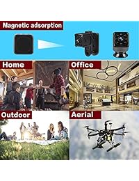 Mini cámara Full HD espía oculta pequeña avanzada portátil de seguridad Nanny Cam con visión nocturna y detección de movimiento, perfecta para interior Mini cámara de vídeo para casa y oficina Dash cámara sin función WiFi