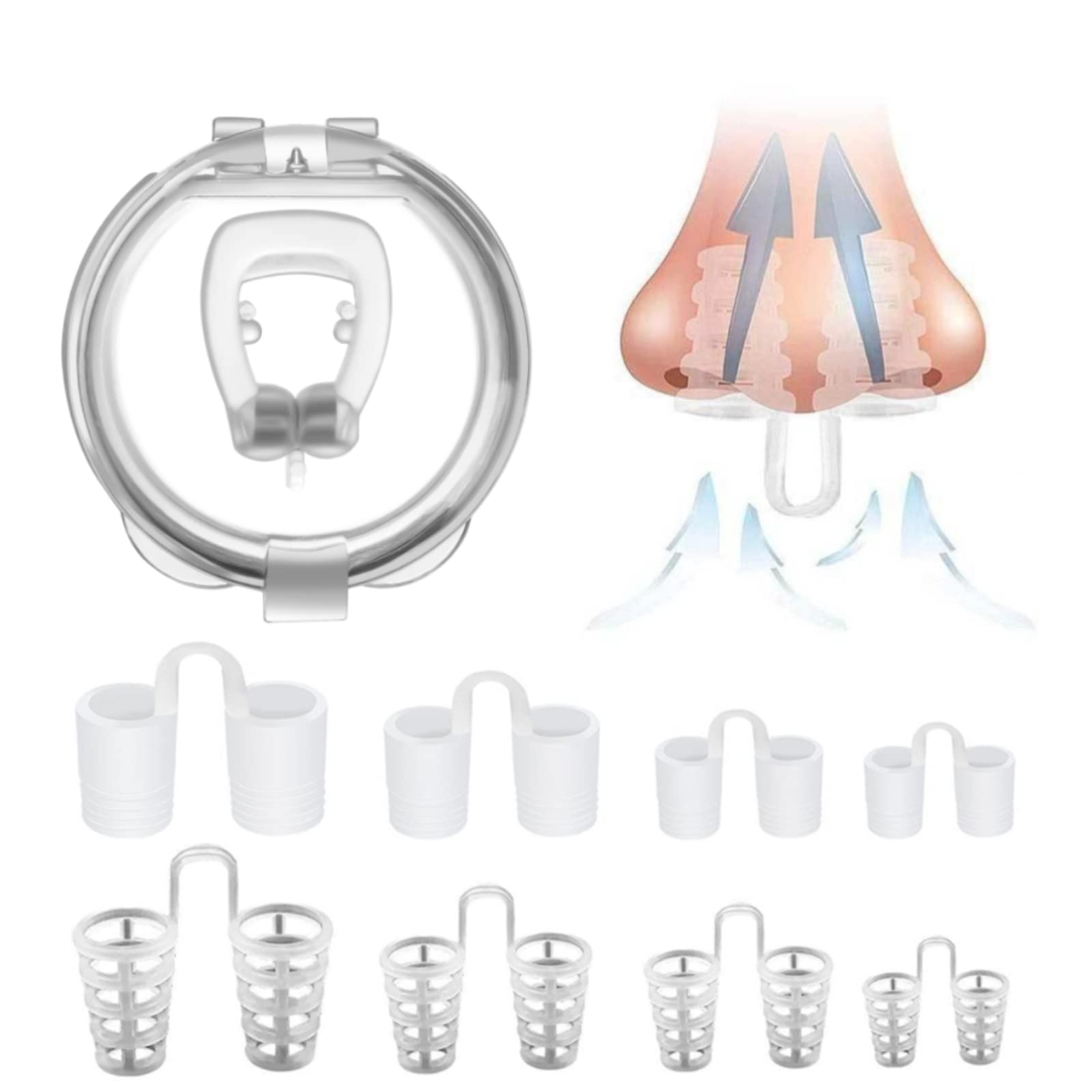 Silicone Magnetic Anti Snoring Clip,Snore Stopper Nose Vents Anti Snore Solution