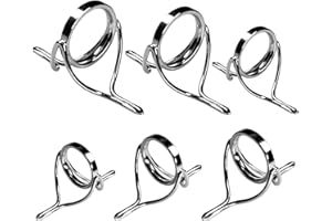 QualyQualy Fishing Rod Repair Kit - Tip Guide Replacement - Stainless Steel Ceramic Ring - 6pcs/7pcs/30pcs