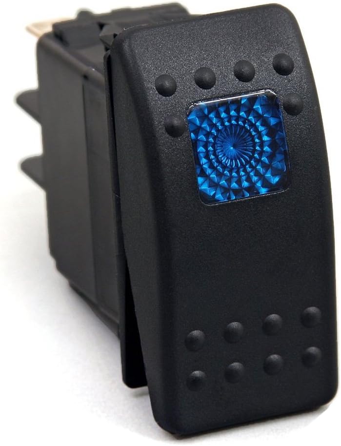 Kaiqi 20 Amp Blue Light Rocker Switch Kit