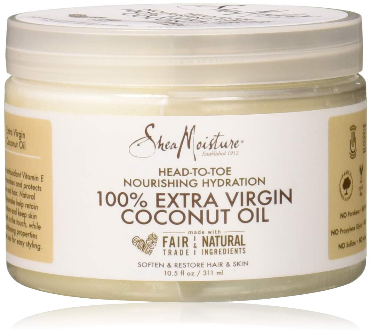 SheaMoisture 100% Pure Coconut Oil Moisturizer, 10.5 Fluid Ounce