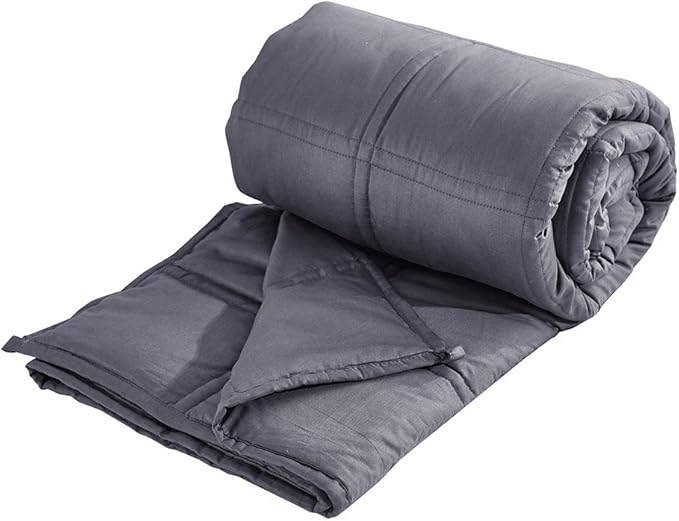 OHAPPES Weighted Blanket（20 lbs 60" 80" Dark Grey） for