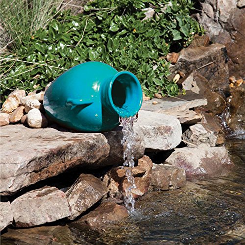 OASE 45450 Ceramic Turquoise Pouring Vase Spitter