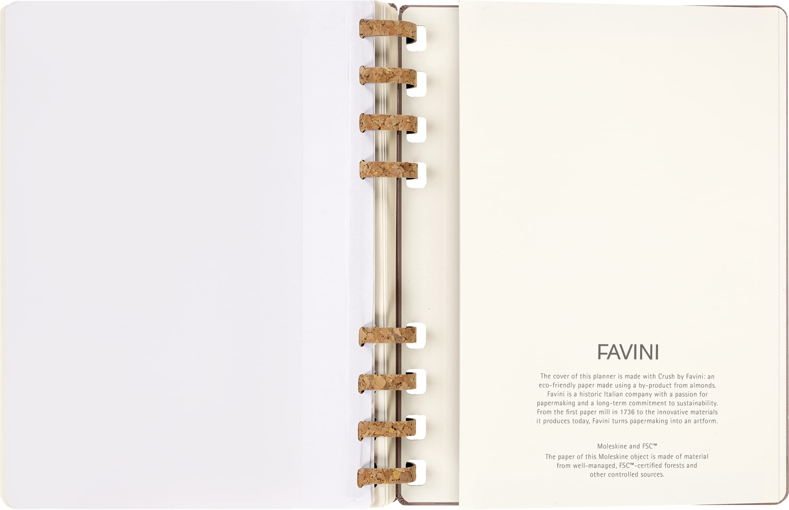 Moleskine 2024 Spiral Academic Planner, 12M, Extra Large, Crush Almond, Hard Cover (7.5 x 10)