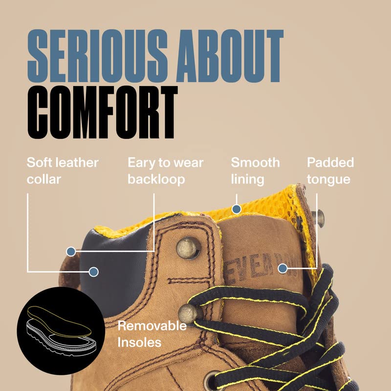 EVERBOOTS ULTRA DRY Men's Waterproof Hiking Work Boots, Lightweight