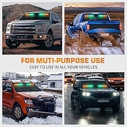 XRIDONSEN Emergency Dash Strobe Lights 144 LED