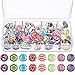 Creative Fashion Steel Push Pin for Photos Wall, Maps, Bulletin Board or Cork Boards, 80 Pieces (Color A, Star Sky and Stripes)