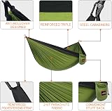 AnorTrek Camping Hammock Super Lightweight Parachute Nylon 500 lb view 2