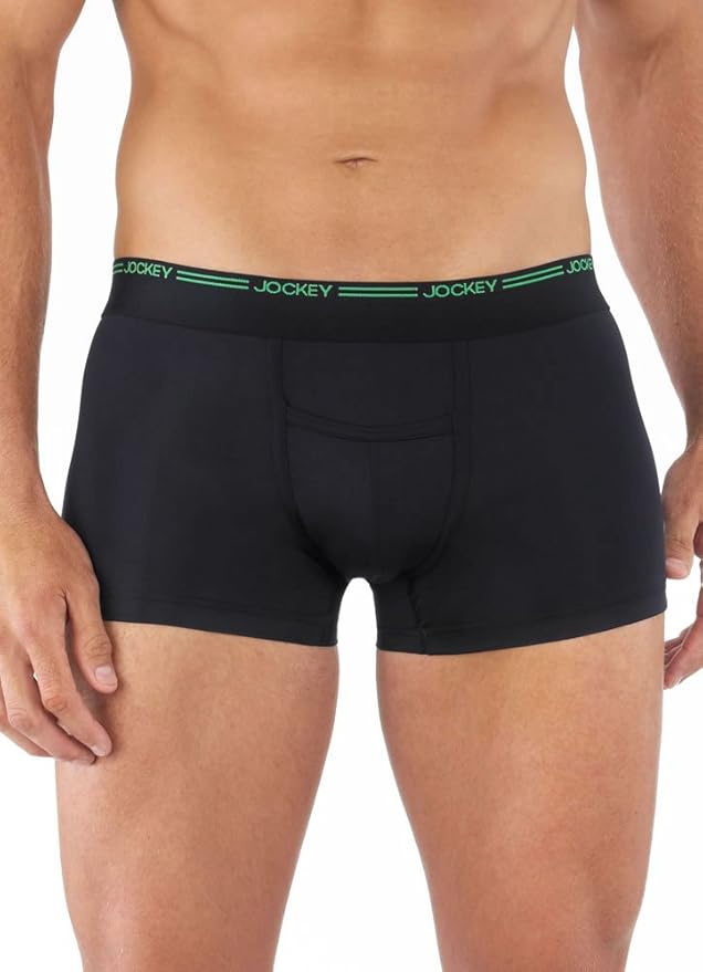 Jockey Sport HFly Trunk 2 Pack, White, XL at Amazon Men’s Clothing
