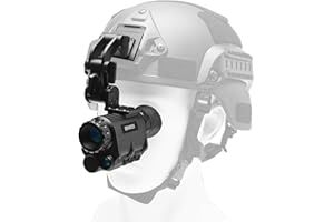 BINOCK NVG30 Helmet Night Vision Monoculars, PVS-14 Long Range Infrared Digital Goggles with 4 Color Modes 1-4X Magnification, Day&Night Use NVG WiFi for Camping Surveillance