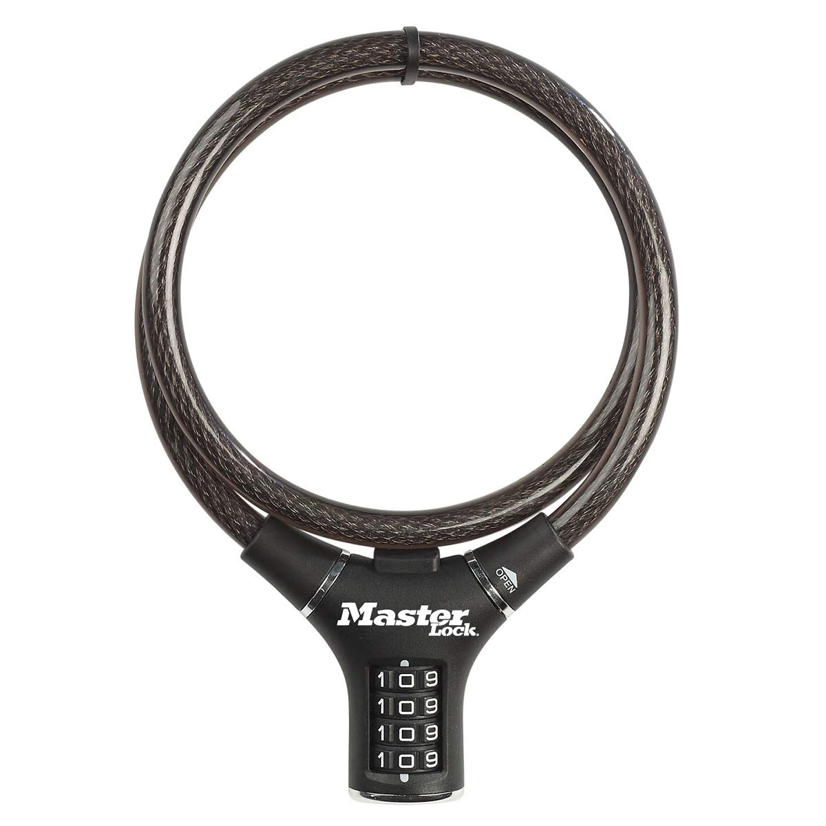 Master Lock Bike Cable Lock, Combination, 90 cm Cable, Outdoor 8229EURDPRO - Use with All Kinds of Bike, Skateboards, Strollers, Lawnmowers and Other Outdoor Equipment