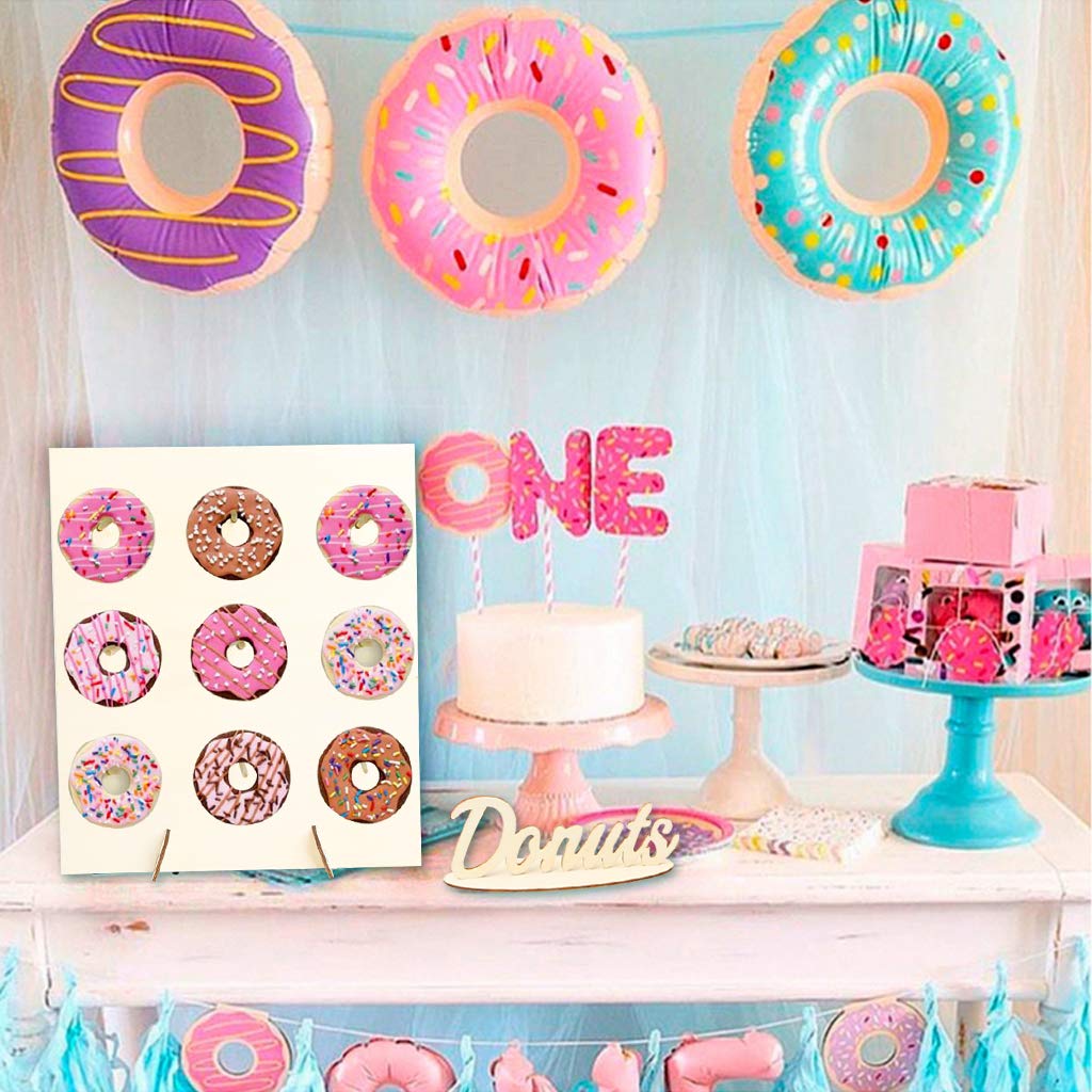 Beesclover Doughnut Rack Wooden Decoration Handmade Grinding