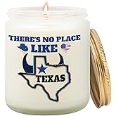 Goiicoln Texas Gifts Candle, Texas Candle, Texas Souvenir Gifts, Texan State Themed Souvenirs, House Warming Gift for Women, Texa Decor for Home, Christmas Thanksgiving Day Texan Gift for Men