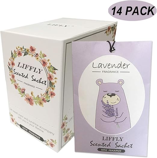 Amazon Com Liffly 14 Packs Lavender Scented Sachets Bag For