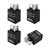 Ohleats 4 PCS 5 Pin Starter Relay, 12V 30A Heavy