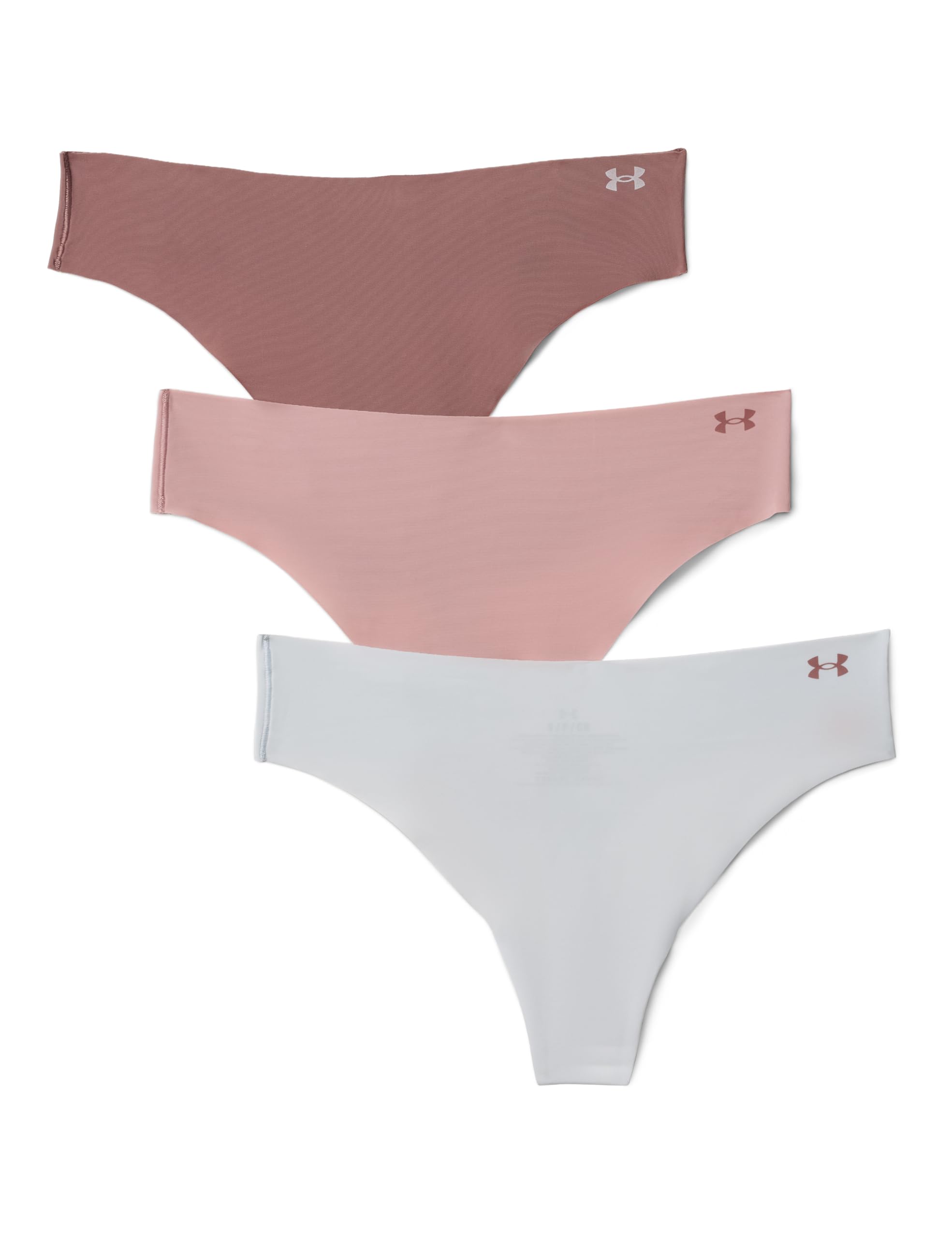 Under Armour UA PURE STRETCH NO SHOW THONG -SOLID 3PK,HALO GRAY,S Image