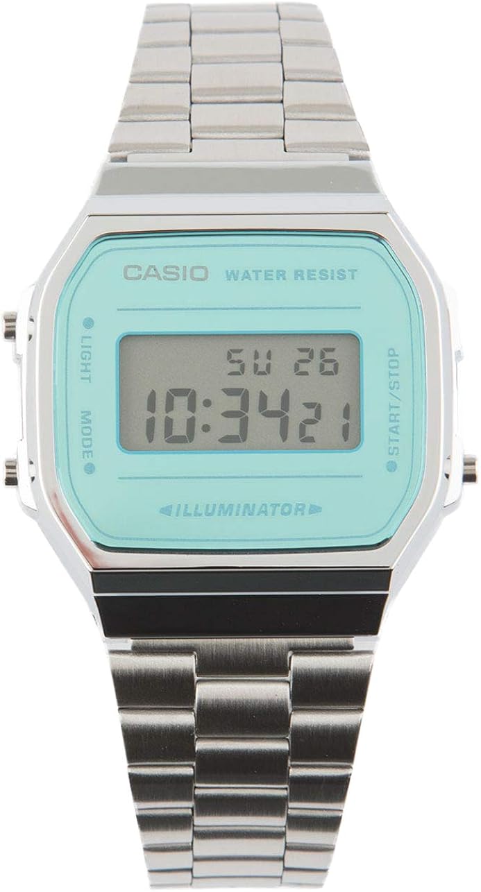casio vintage mirror face watch