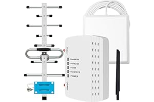 YJXCELL Cell Phone Booster for Home & Multi-Room,Up to 6000 sq ft,Cell Phone Signal Booster for Band 66/25/2/4/5/12/13/17,Boost 5G 4G Data for All U.S. Carriers FCC Approved Cell Booster