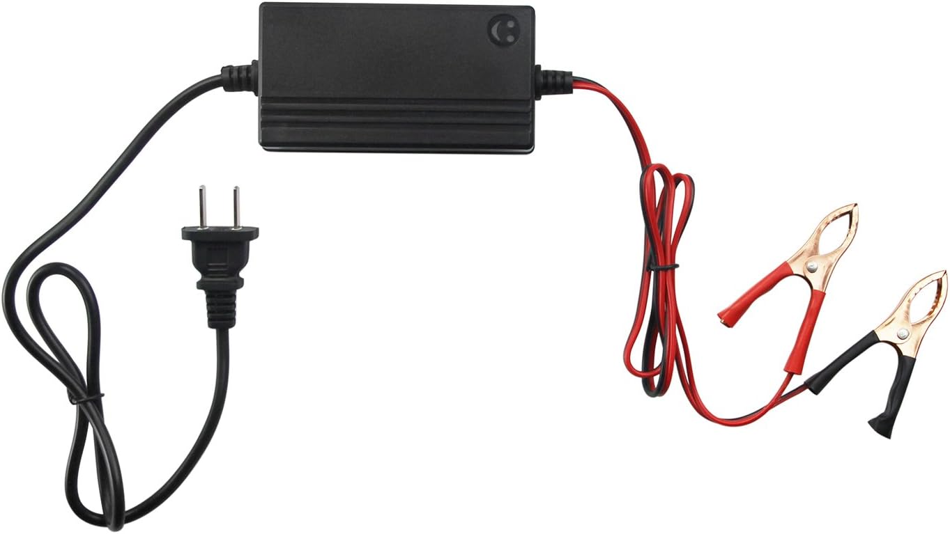 12V 1.2A Sealed Lead Acid SLA Battery Trickle Charger for Motorcycle Car Boat ATV RV