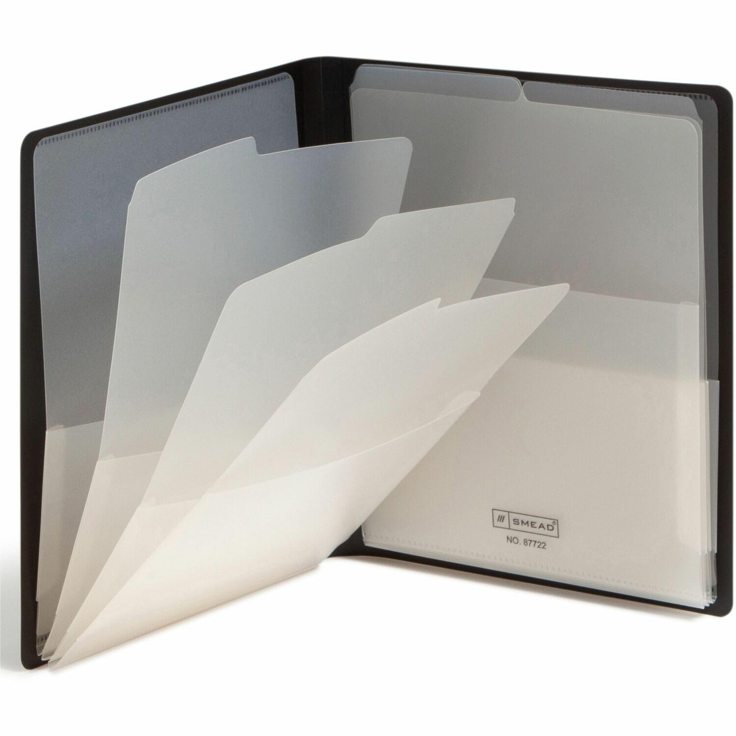 Smead Organized Up Multi Pocket Organizer, Eight Pockets, Letter Size, Black