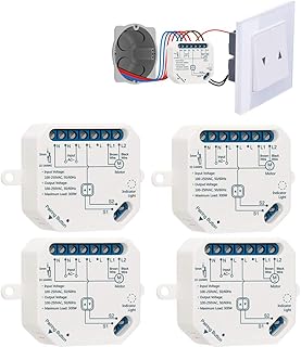 LoraTap WIFI Smart-Einbauschalter Relais Modul für elektrische Rolläden Vorhänge, Jalousien und Markisen Zeitschaltuhr Schalter Rolladenzeitschaltuhr Timer für Rolladenmotor (4)