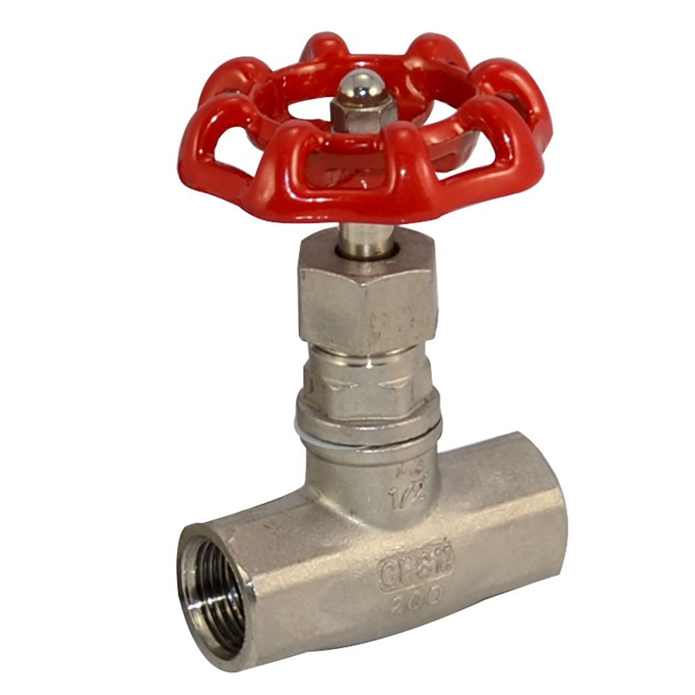 Globe Valves 1/2 NPT Female Threaded Heavy Duty Globe Valve,Inline