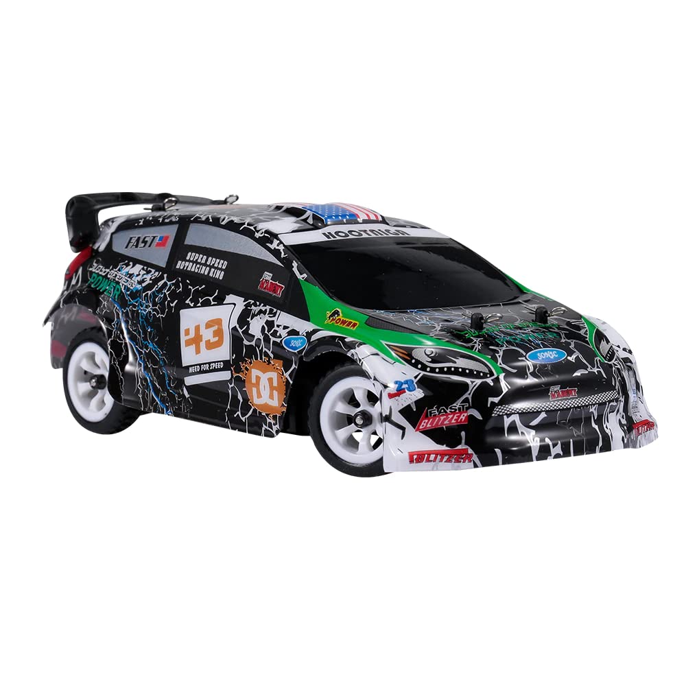 WLTOYS K989 Rc Car 1:28 4WD Drive Off-Road 2.4G High Speed 30Km/H Alloy Car Game Drift RC Car 1/28 Drift Rally Vehicle Toys (K989 1B)
