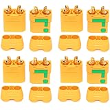 5 Paar XT-90 Stecker Adapter Set | Männlich & Buchse, Bis 90A | Für RC Akkus, Motoren, Ladegeräte