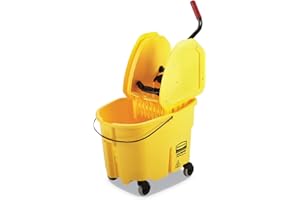 Rubbermaid Commercial 7577-88 WaveBrake 35-Quart Bucket/Wringer Combo, Yellow