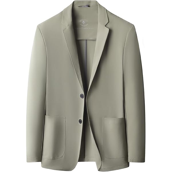 MYMRIN Mens Blazer Ice Silk Men Suit Sport Coat Lightweight