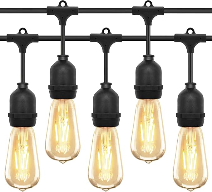 10 metre Outdoor String Light Bulb Holders Heavy Duty 10 Lamp