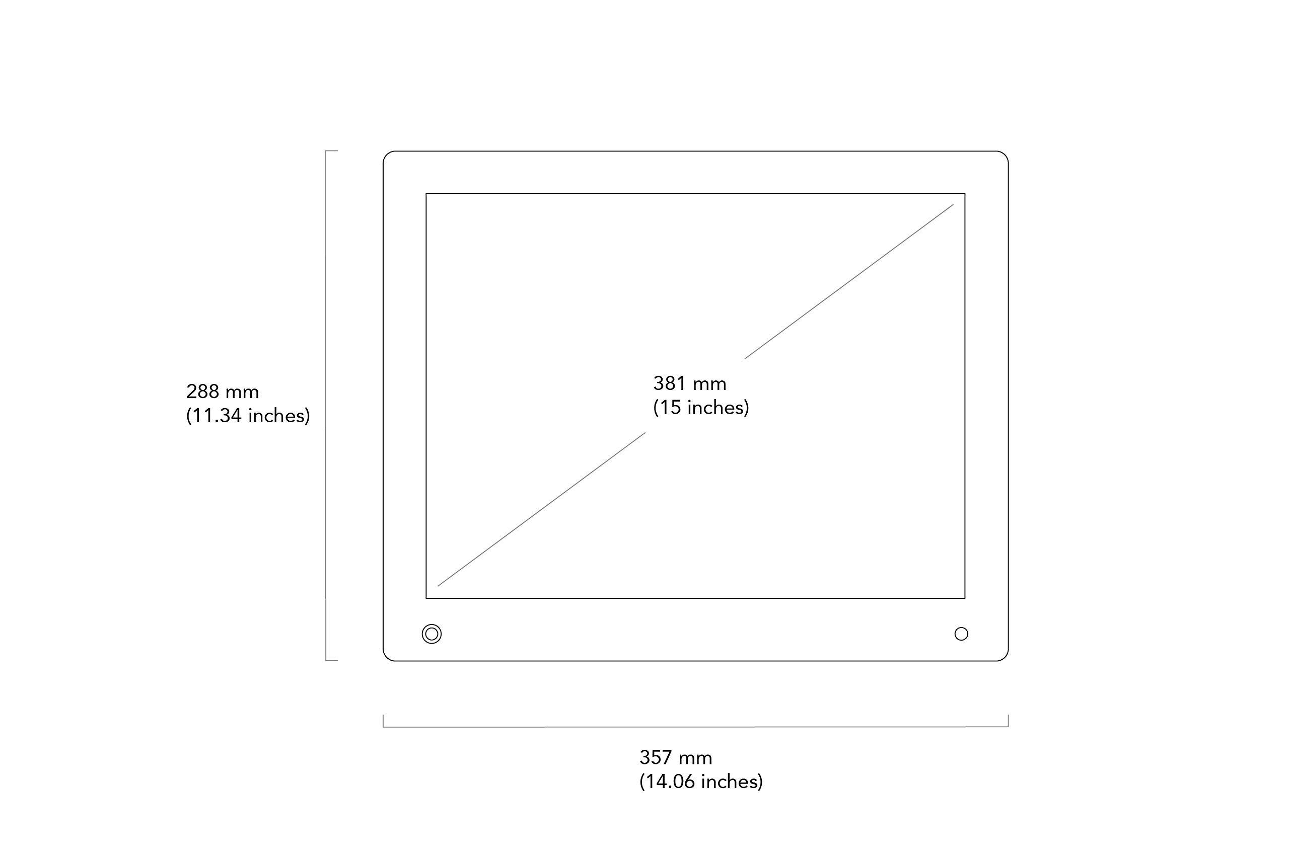 Nixplay Original 15 Inch Digital WiFi Photo Frame W15A WallMountable